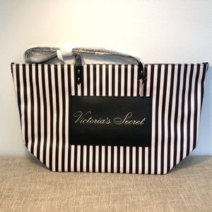 Victoria's Secret I NWT Striped Weekender Tote Bag